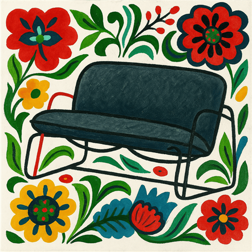 Two-seater fabric sofa  TUTTU Monteur