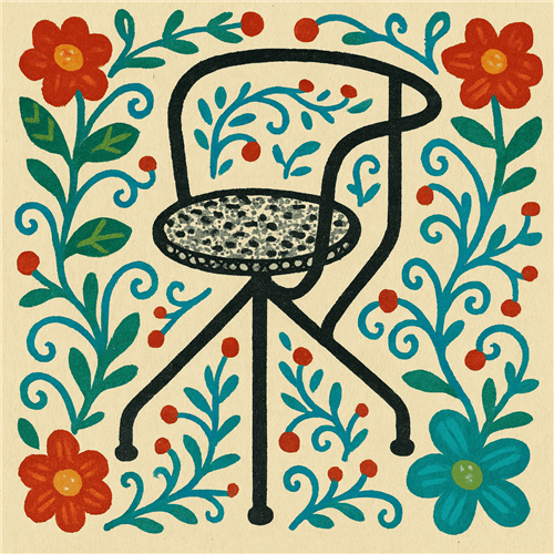 Recycled metal chair Kohti