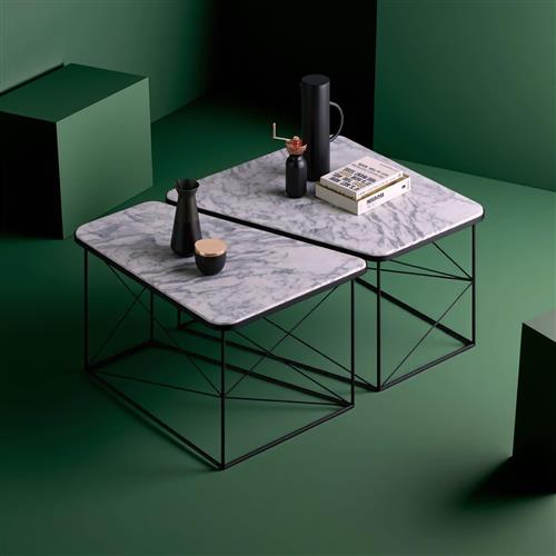 Set of two coffee tables PART marble