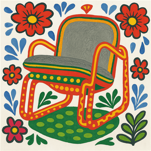 Fabric outdoor armchair TUTTU Monteur