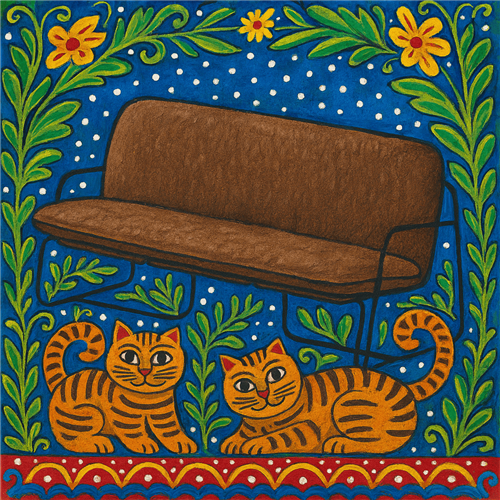Three-seater fabric sofa Monteur boucler