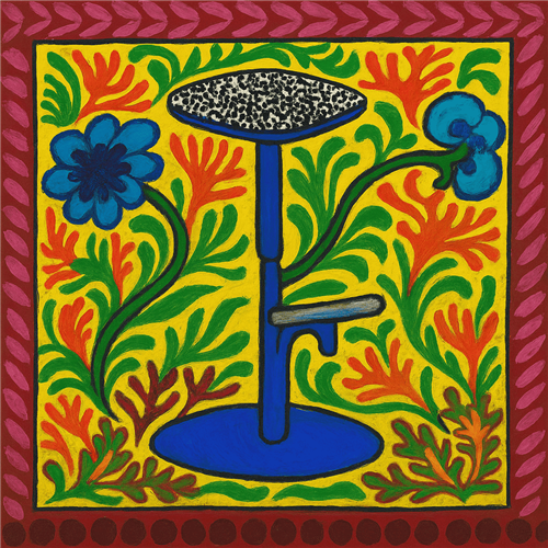 High metal stool Maraba 78 cm
