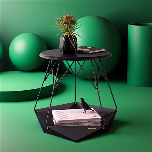 Side table with space for pets Krater wood